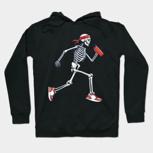 Skeleton Runner - Halloween Costume Perfect for Sports Fans Hoodie
